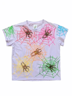 Queen Of Sparkles Lavender Spider Web Tee