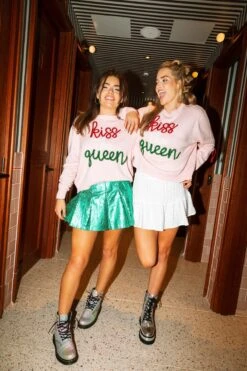 Queen Of Sparkles Kiss The Queen Sweater