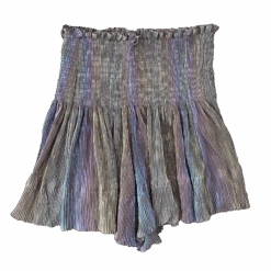 Grey Pleat Swing Short