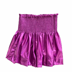 Queen Of Sparkles Fuchsia Iridescent Swing Shorts