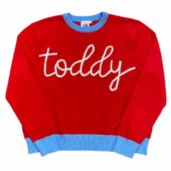 Queen Of Sparkles Glitter Script "Toddy" Long Sleeve Sweater
