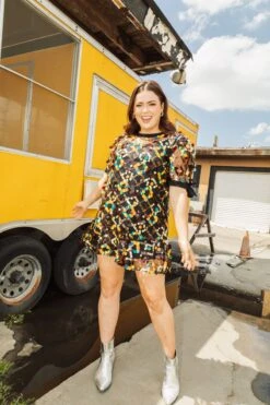 Queen Of Sparkles Diamond Pailette Sequin Dress