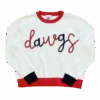 Queen Of Sparkles Black & Red "Dawgs" LS Sweater