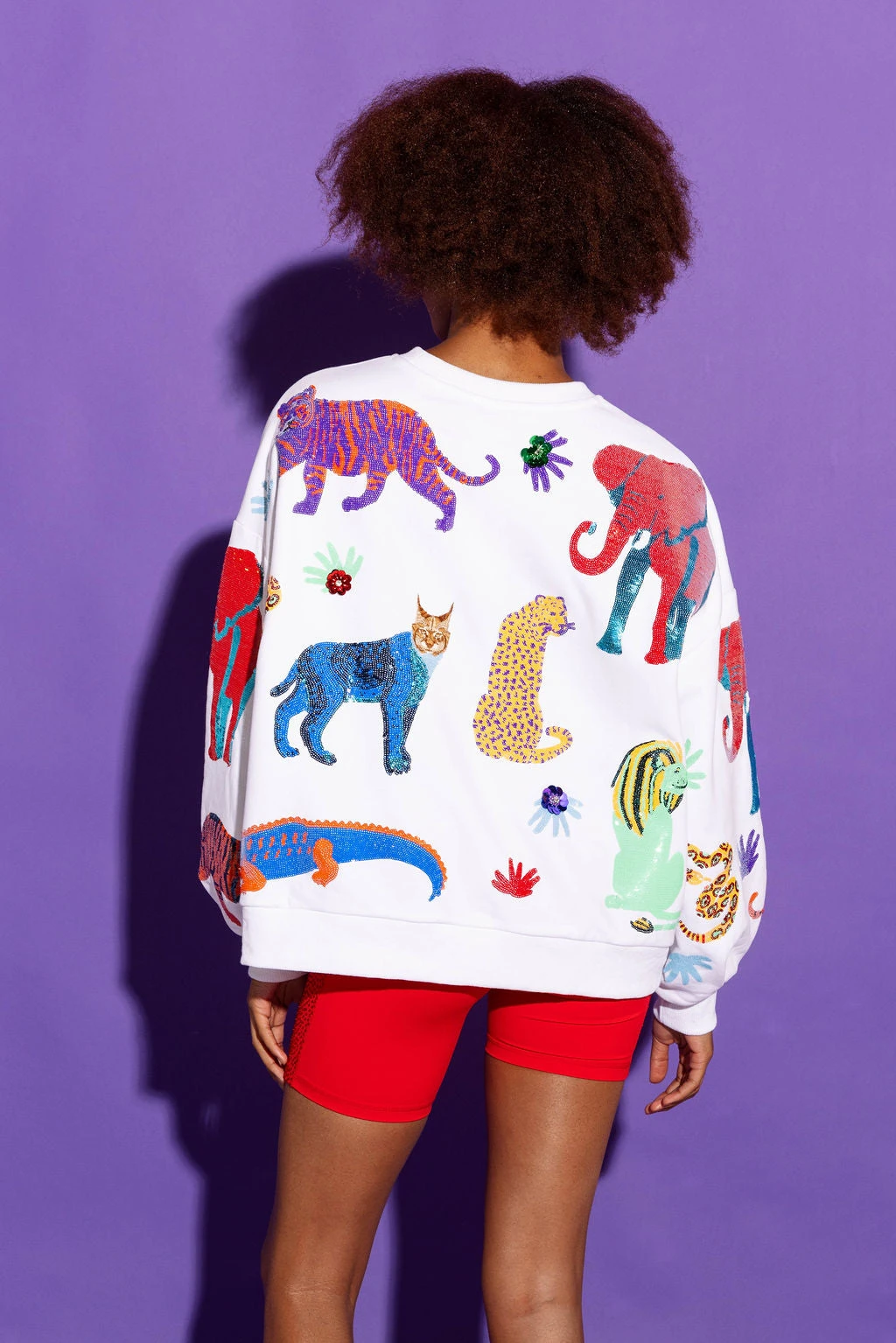 White Multi Animal Sweatshirt - Image 3
